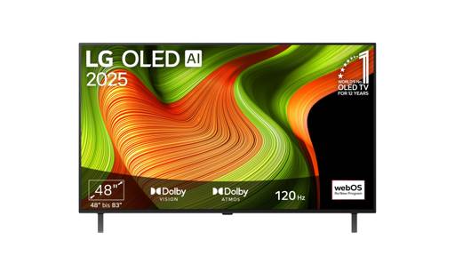 LG OLED48B59LA 48 Zoll 4K OLED Smart TV 2025 – α8 Gen2 Prozessor, 120Hz, webOS 25