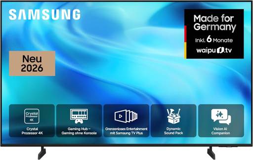 Samsung Crystal UHD U7099H 43 Zoll 4K Smart TV – AI Companion, Gaming Hub, HDR10+